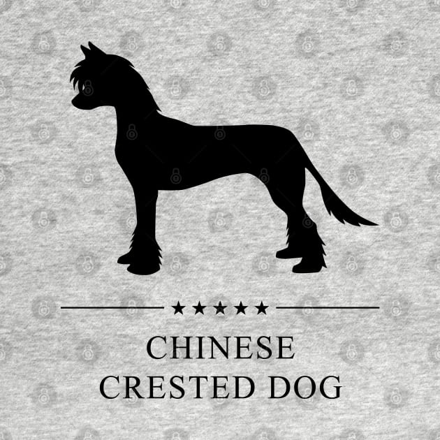 Chinese Crested Dog Black Silhouette by millersye